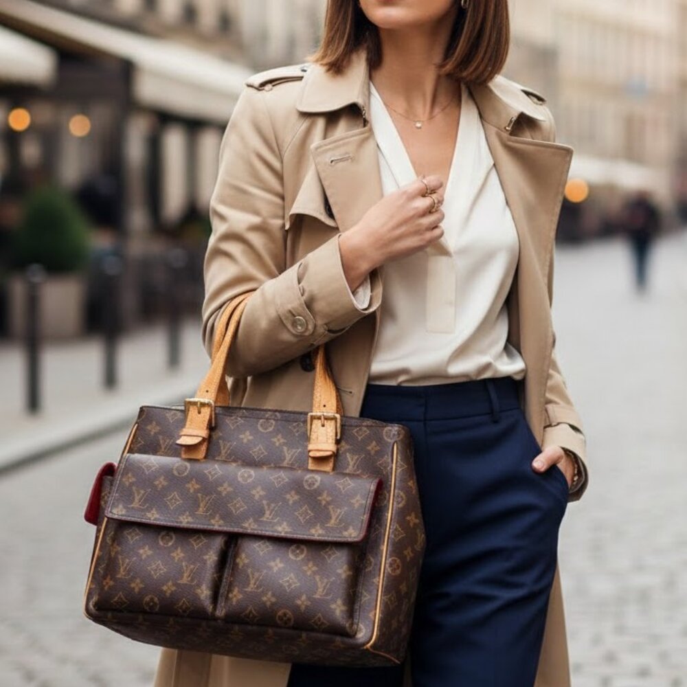 Authentic LOUIS VUITTON Multiple cite